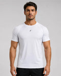 Camiseta Deportiva Blanca Muscle Fit - Dry Fit para Hombre