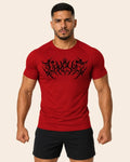 Camiseta Muscle Fit "Caos" Roja