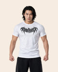 Camiseta Muscle Fit "Espectro" Blanca
