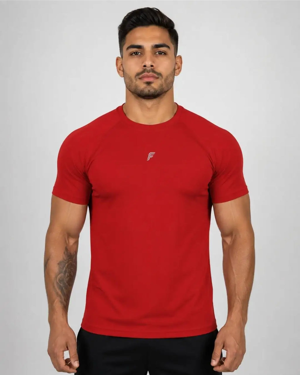 Camiseta Deportiva Roja Muscle Fit - Dry Fit para Hombre