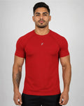 Camiseta Deportiva Roja Muscle Fit - Dry Fit para Hombre