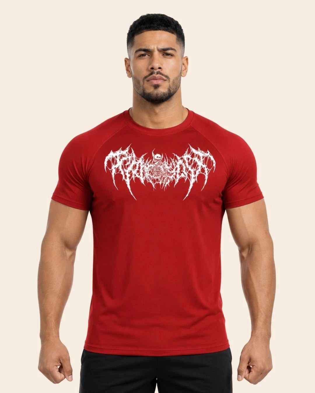 Camiseta Muscle Fit "Espectro" Roja