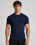 Camiseta Deportiva Azul Oscura Muscle Fit - Dry Fit para Hombre