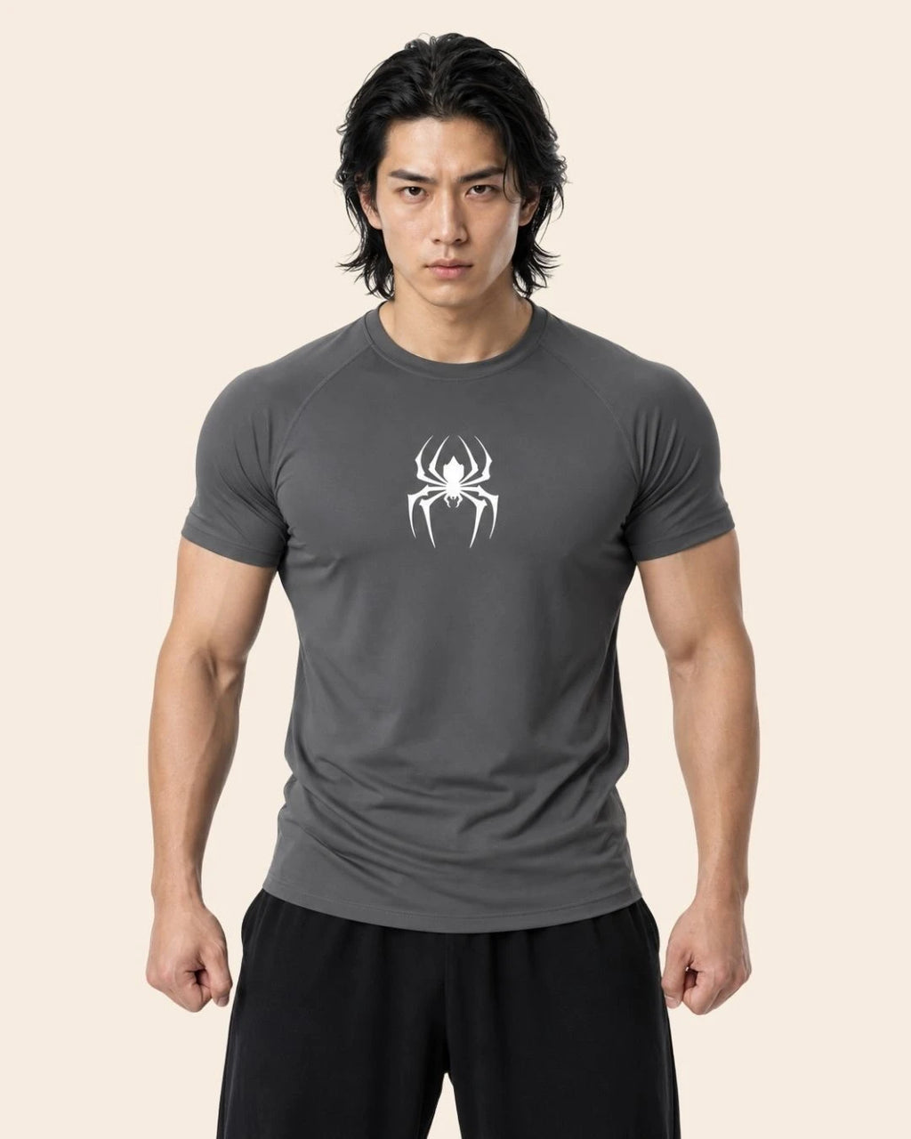 Camiseta Muscle Fit "Veneno" Gris