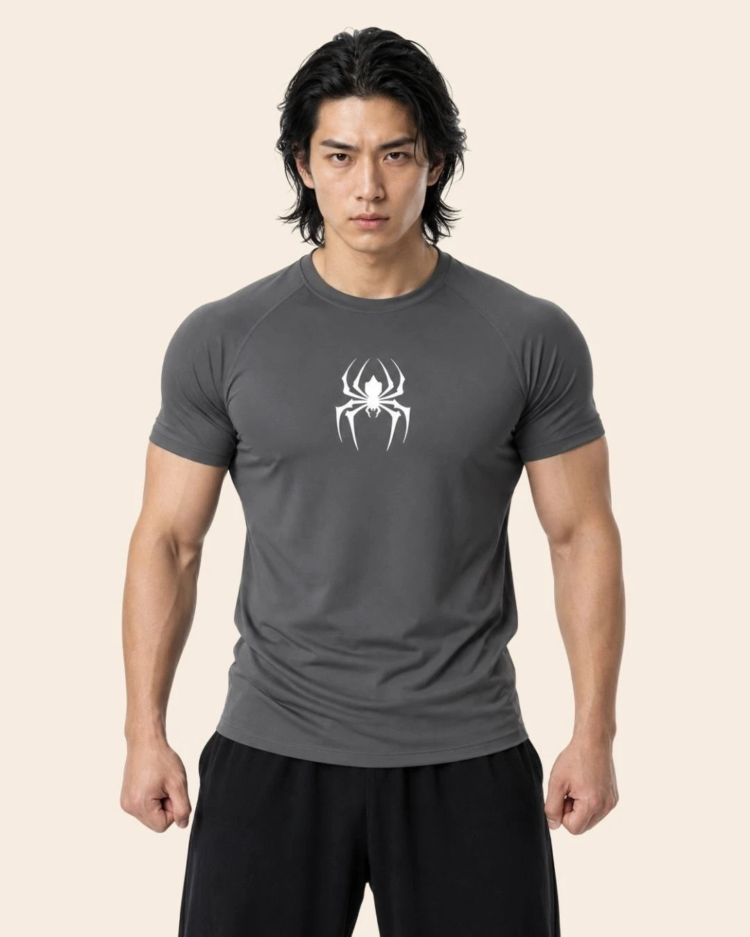 Camiseta Muscle Fit "Veneno" Gris