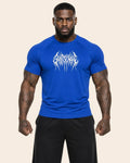 Camiseta Muscle Fit "Furia" Azul Rey