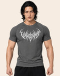 Camiseta Muscle Fit "Dominio" Gris