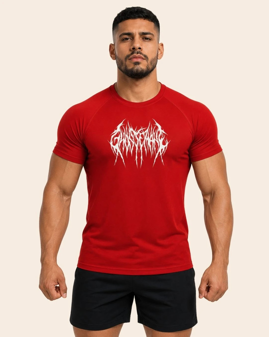 Camiseta Muscle Fit "Furia" Roja