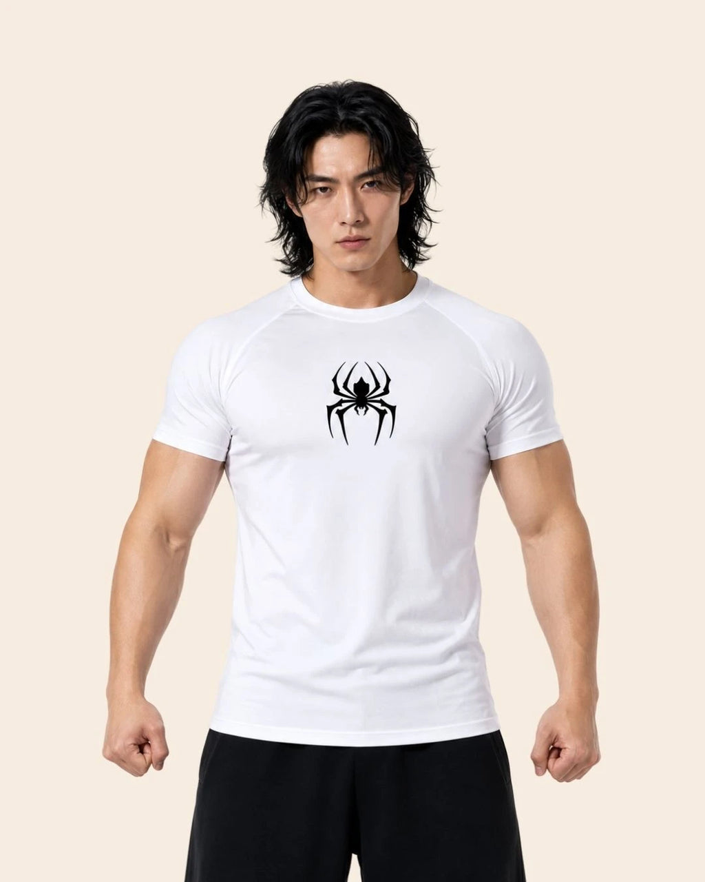 Camiseta Muscle Fit "Veneno" Blanca