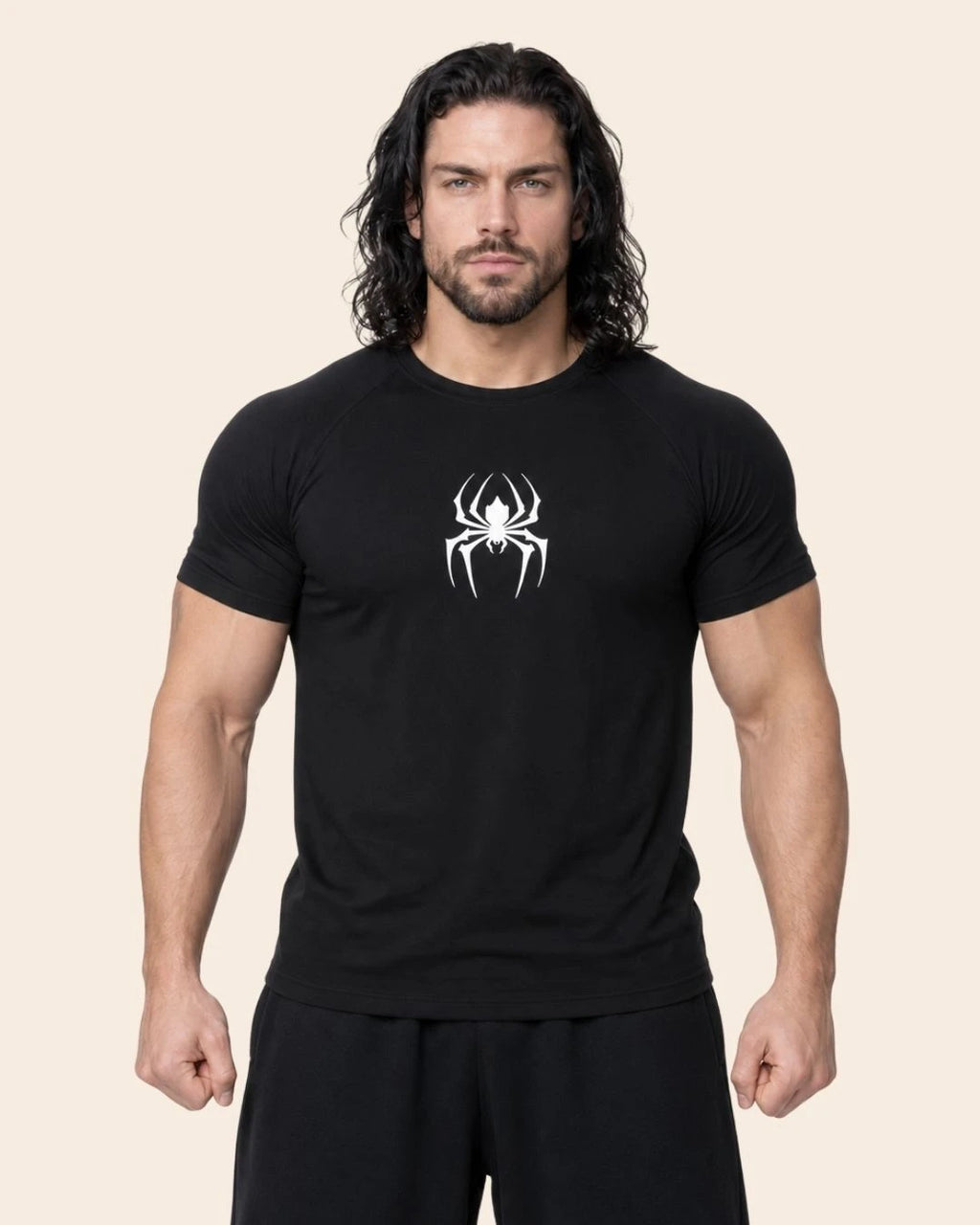 Camiseta Muscle Fit "Veneno" Negra