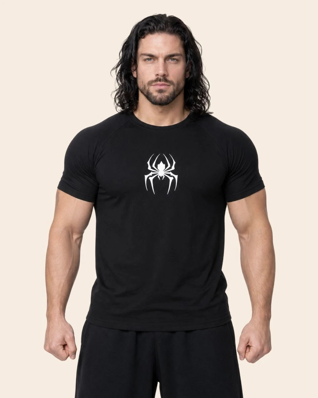 Camiseta Muscle Fit "Veneno" Negra