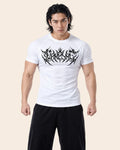 Camiseta Muscle Fit "Caos" Blanca