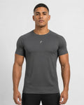 Camiseta Deportiva Gris Clara Muscle Fit - Dry Fit para Hombre