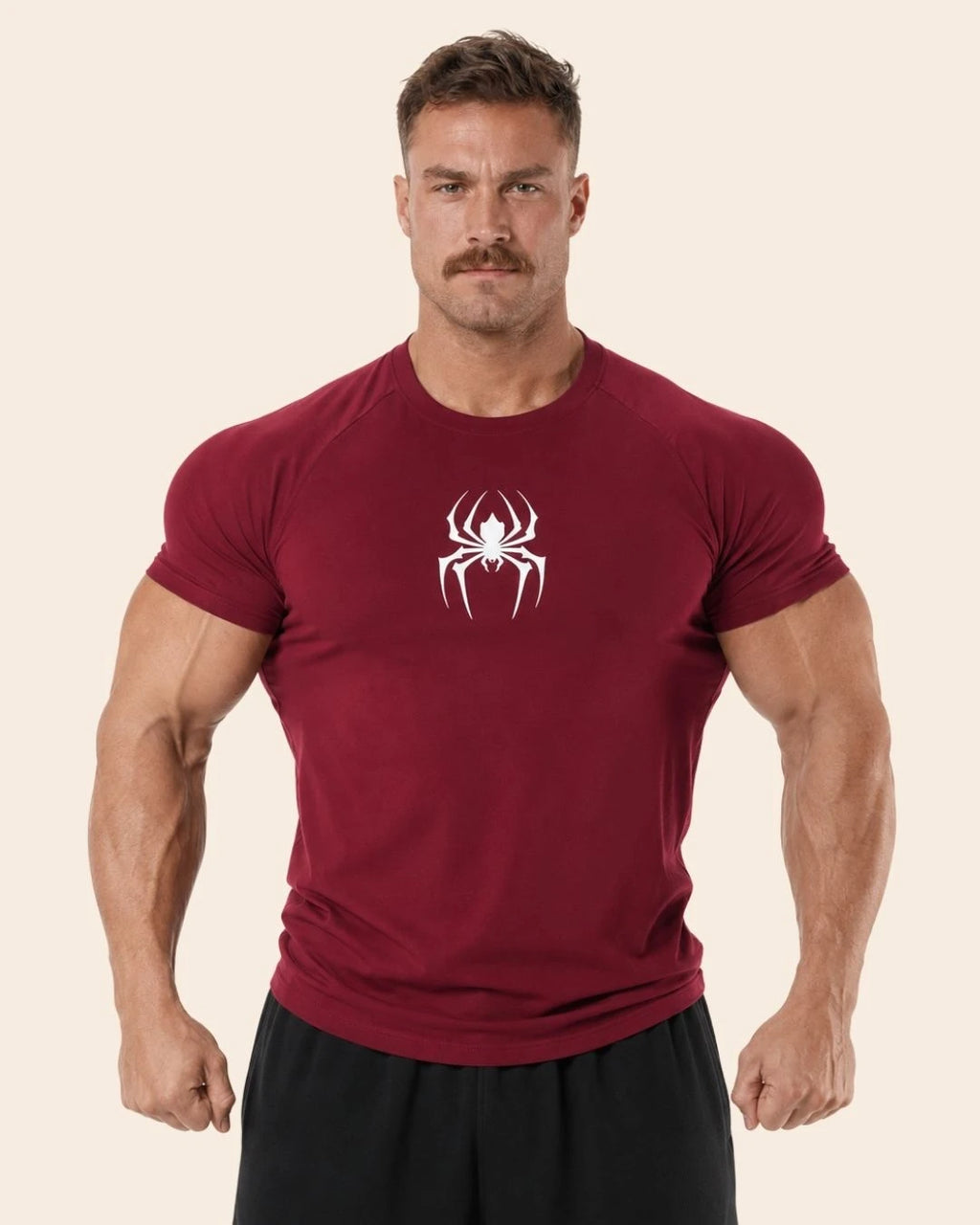 Camiseta Muscle Fit "Veneno" Vino tinto