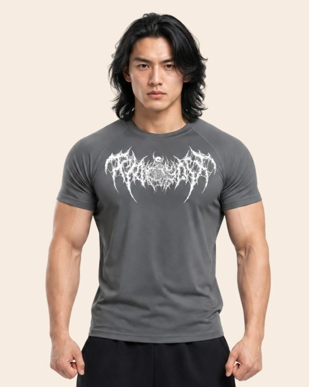 Camiseta Muscle Fit "Espectro" Gris