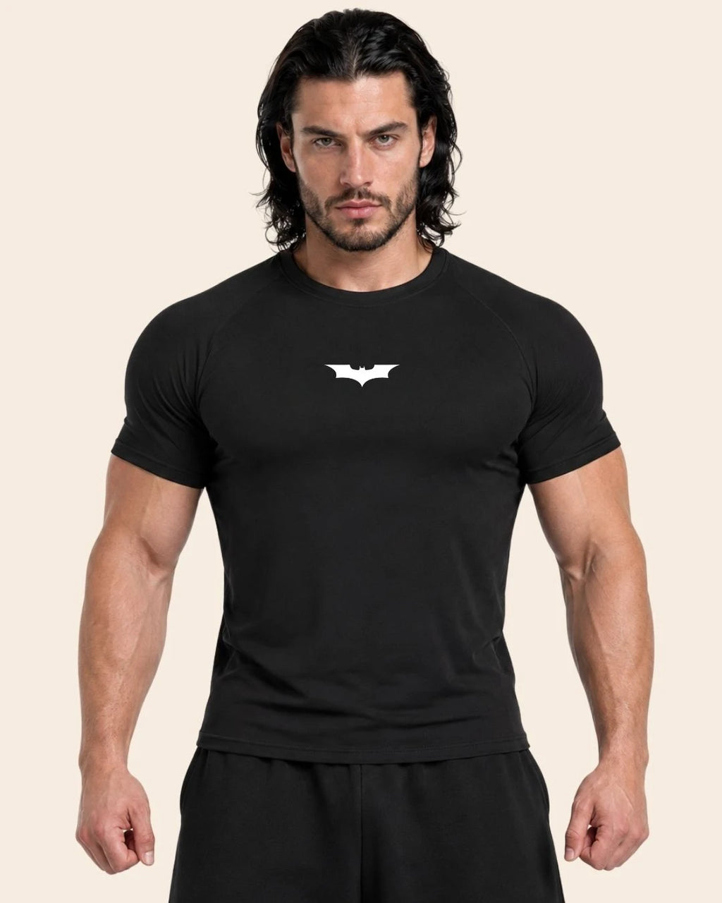 Camiseta Muscle Fit "Vigilante Nocturno" Negra