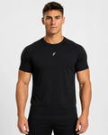 Camiseta Deportiva Negra Muscle Fit - Dry Fit para Hombre