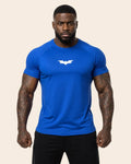 Camiseta Muscle Fit "Vigilante Nocturno" Azul Rey