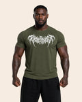 Camiseta Muscle Fit "Espectro" Verde Militar