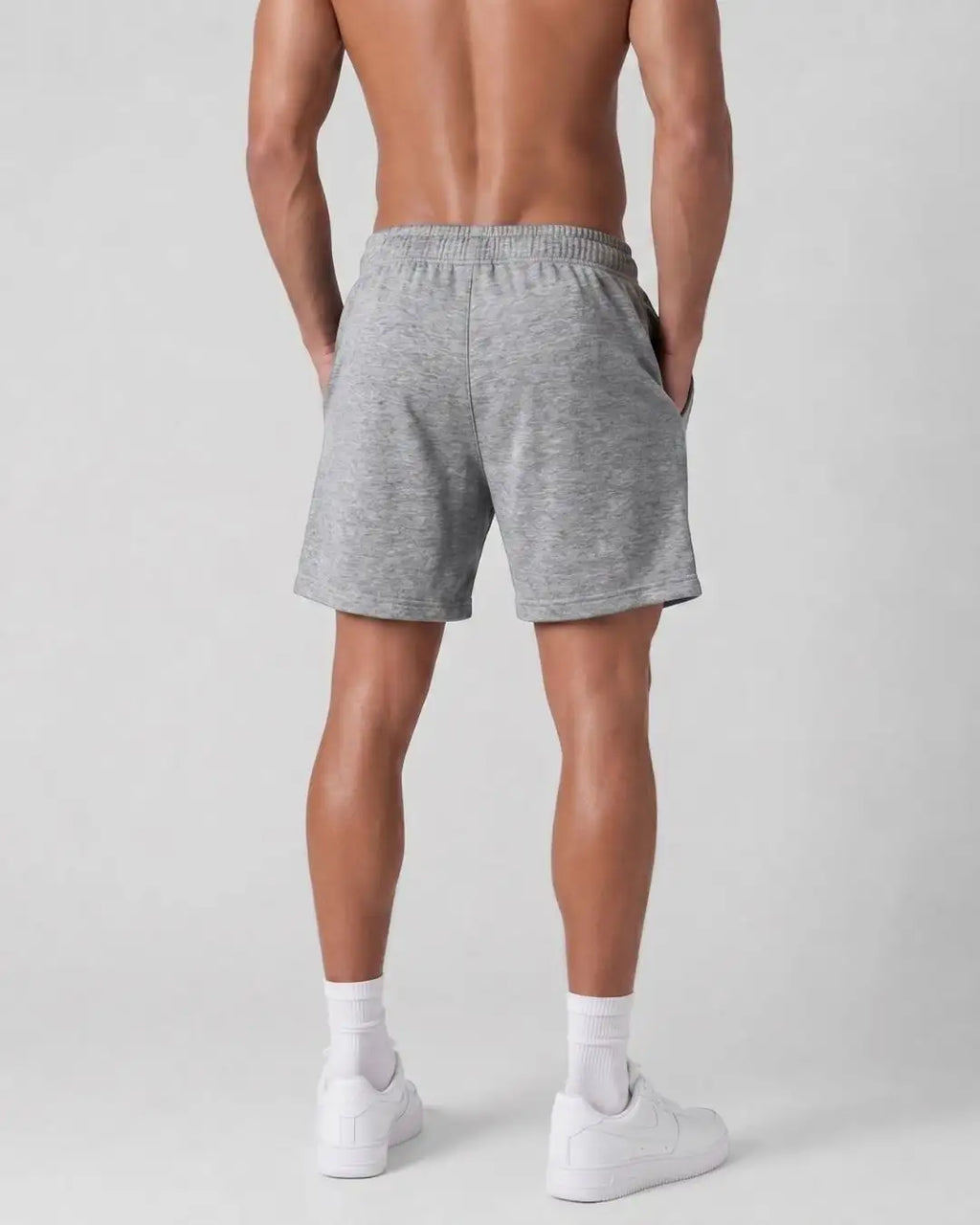 Pantaloneta Deportiva Gris en Burda Fría para Hombre