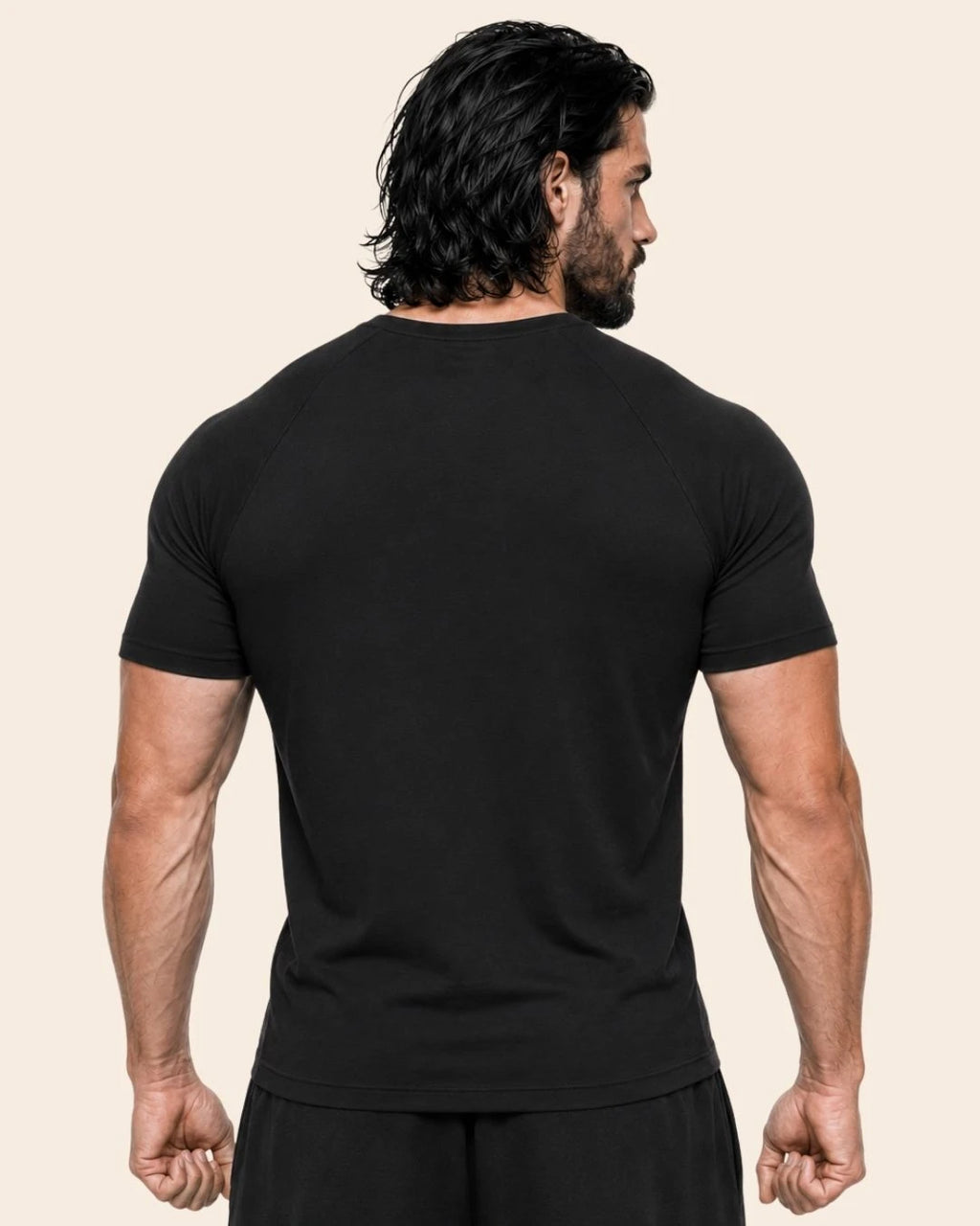 Camiseta Muscle Fit "Caos" Negra
