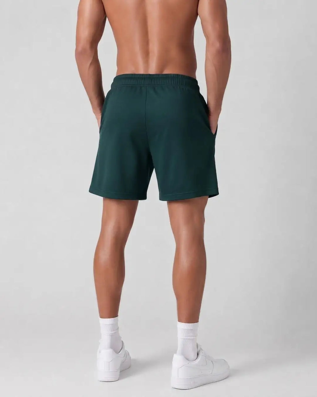 Pantaloneta Deportiva Verde Botella en Burda Fría para Hombre