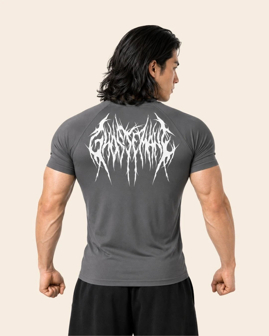 Camiseta Muscle Fit "Furia" Gris