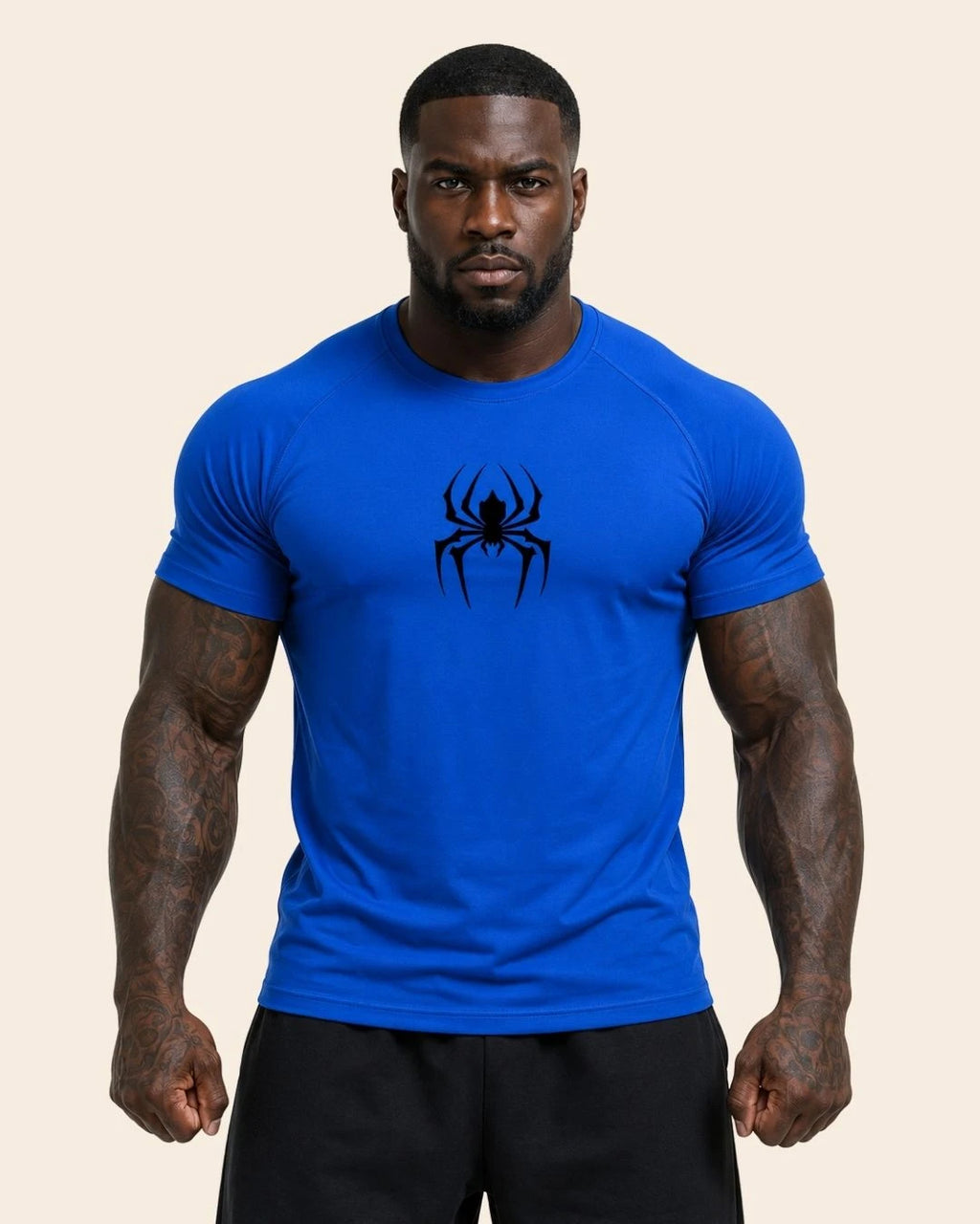 Camiseta Muscle Fit "Veneno" Azul Rey