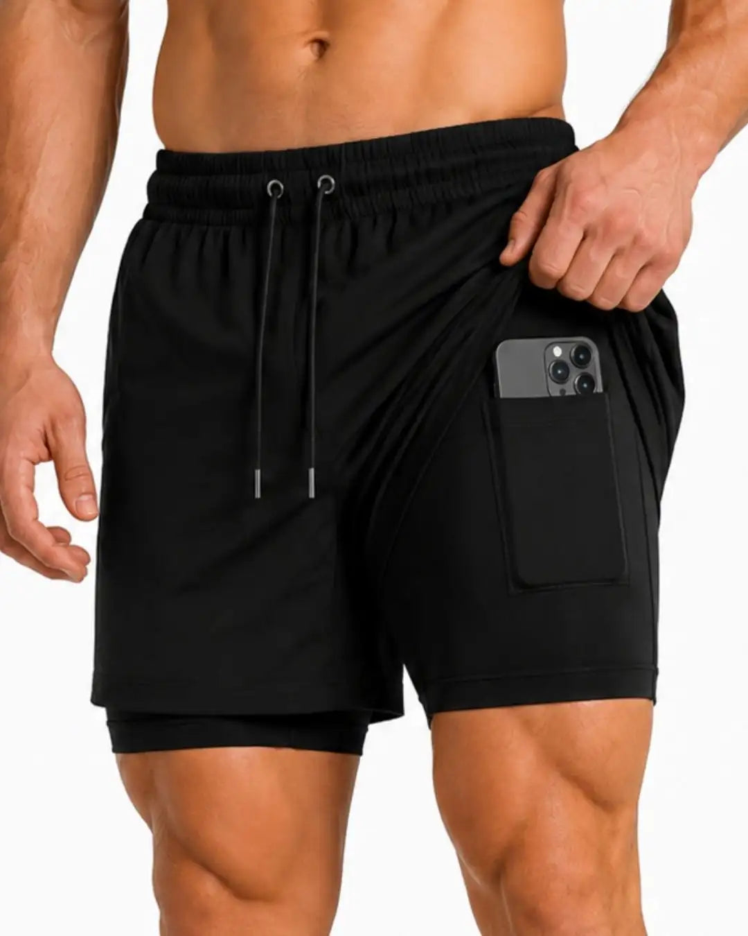 Pantaloneta Deportiva 2 en 1 con Licra Interna
