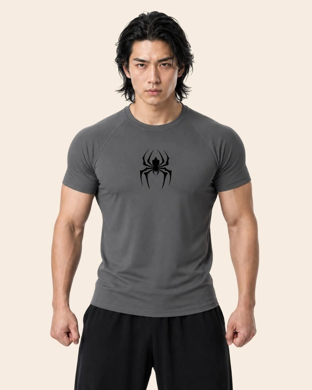 Camiseta Muscle Fit "Veneno" Gris