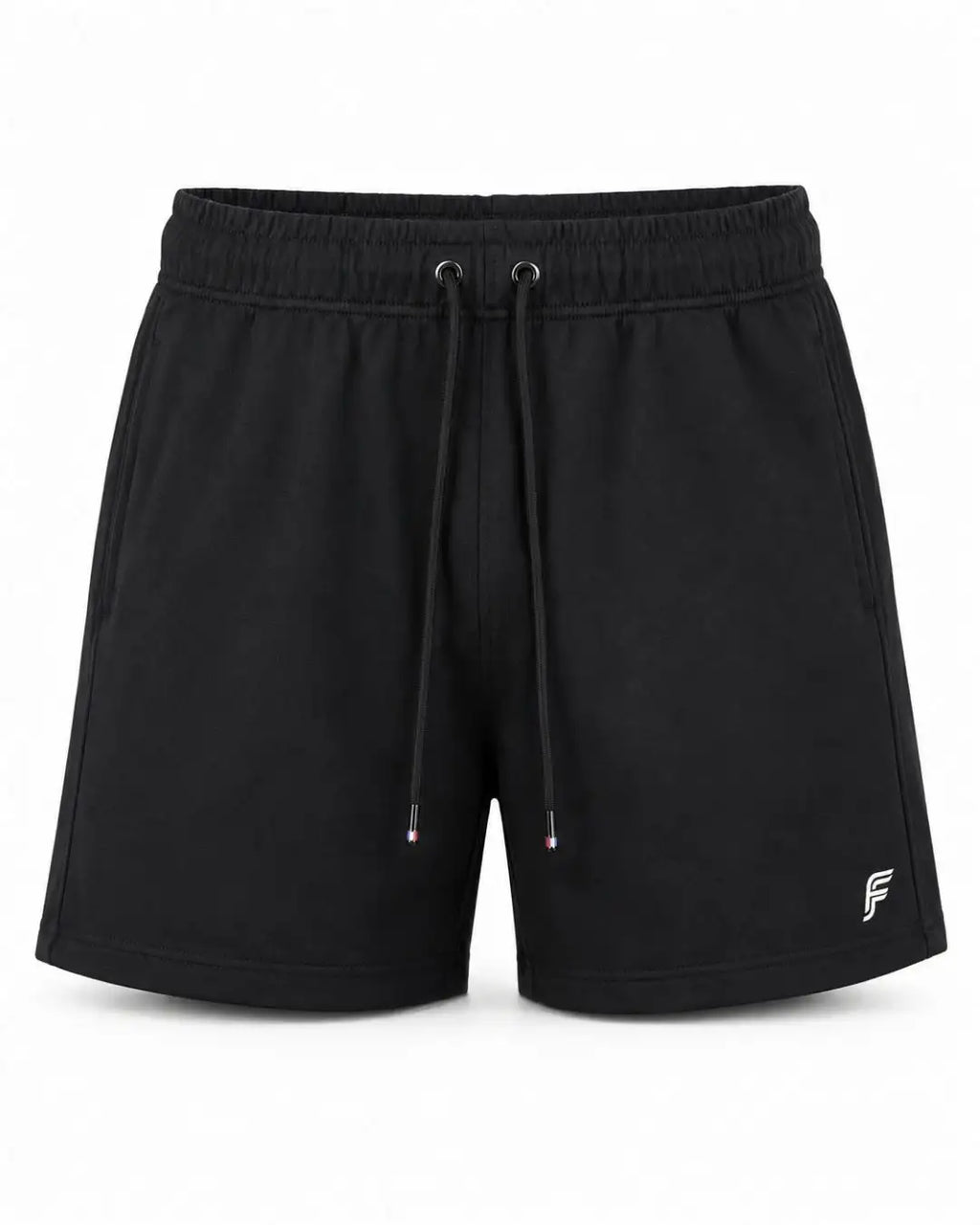 Pantaloneta Deportiva Negra en Burda Fría para Hombre