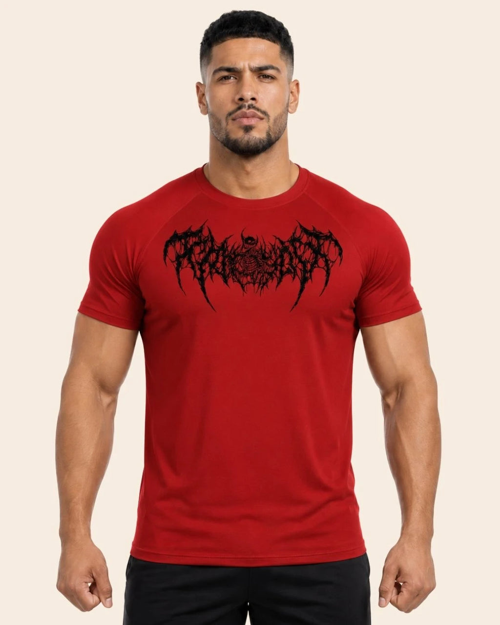 Camiseta Muscle Fit "Espectro" Roja