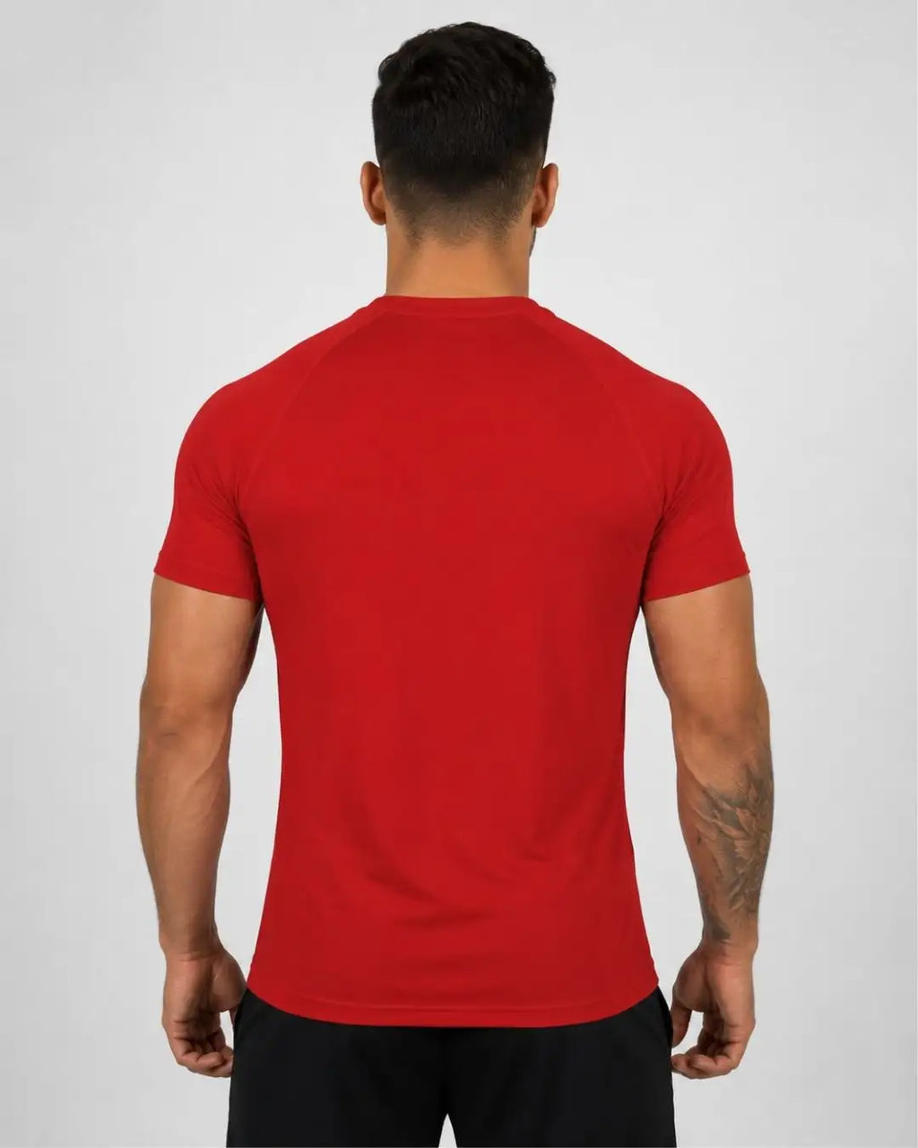Camiseta Deportiva Roja Muscle Fit - Dry Fit para Hombre