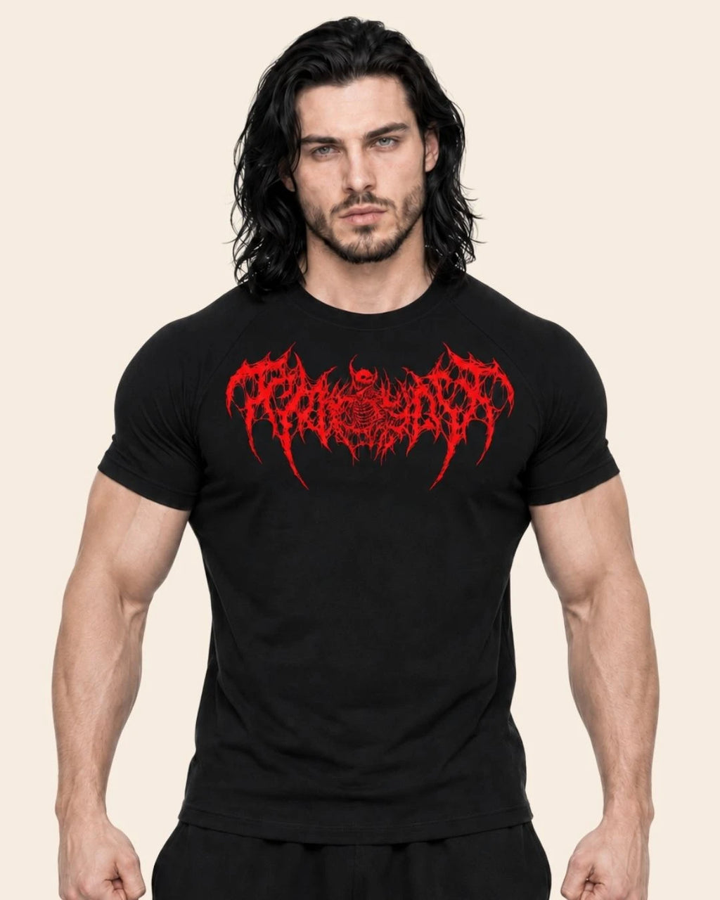 Camiseta Muscle Fit "Espectro" Negra