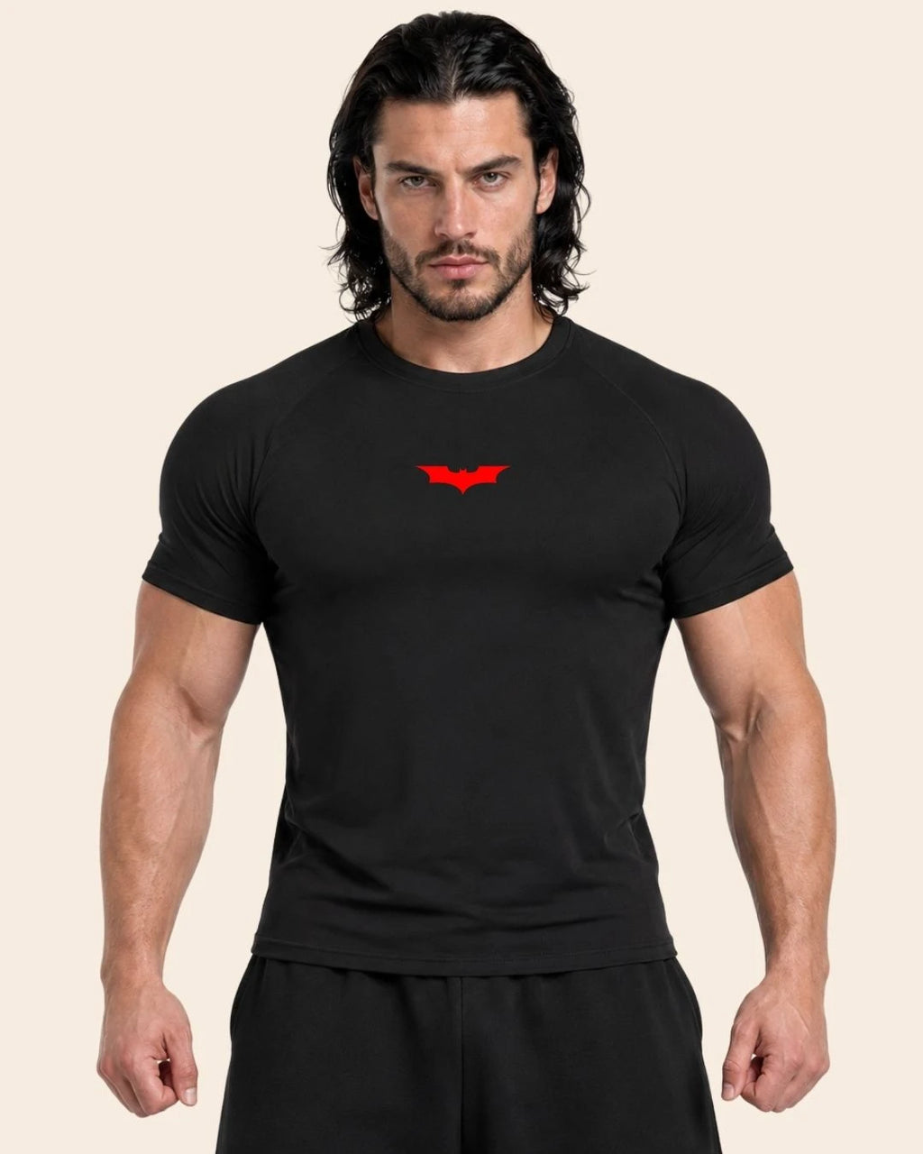 Camiseta Muscle Fit "Vigilante Nocturno" Negra
