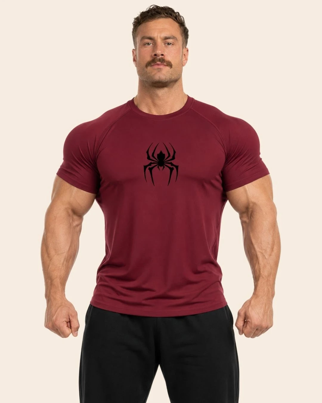 Camiseta Muscle Fit "Veneno" Vino tinto