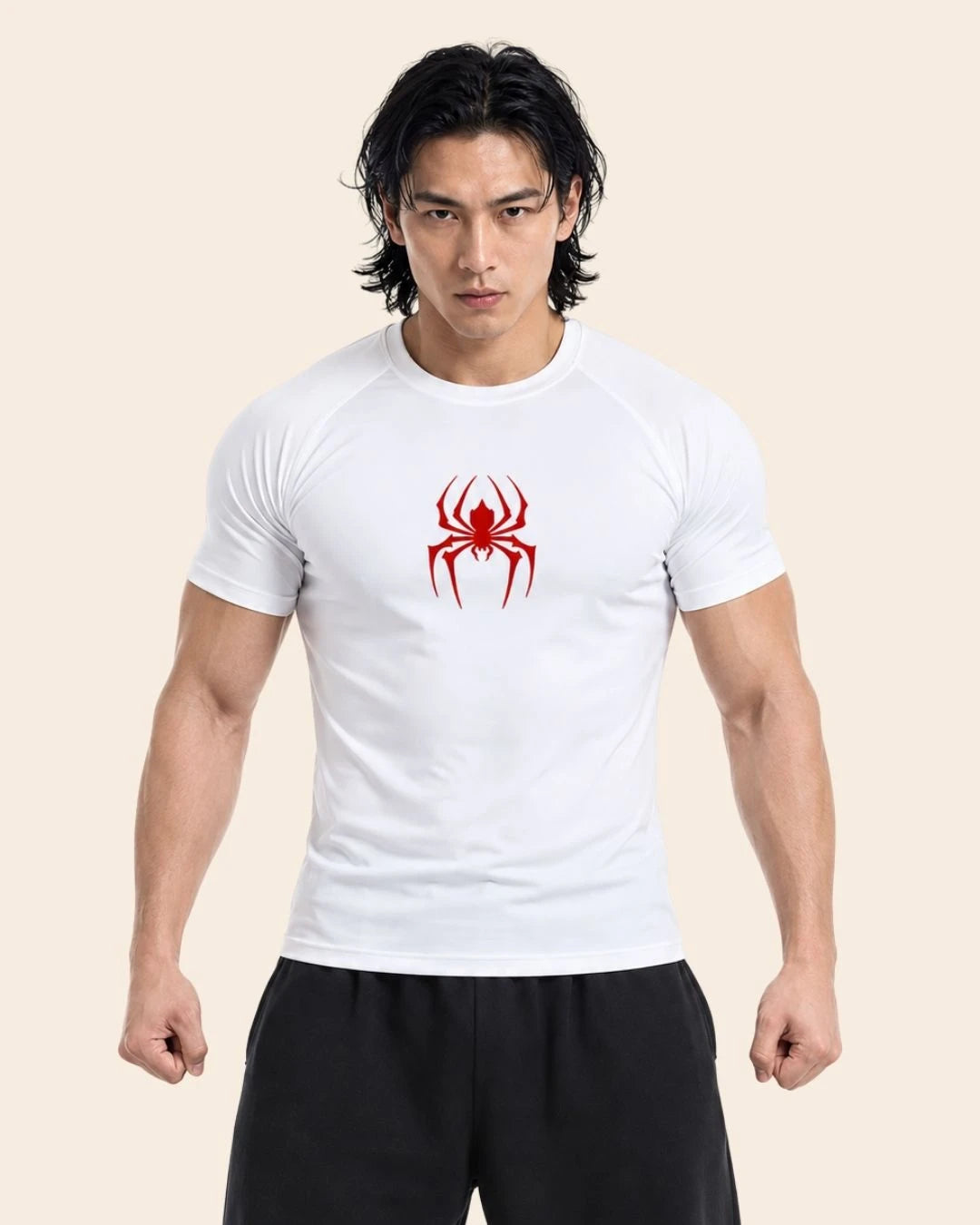 Camiseta Muscle Fit "Veneno" Blanca