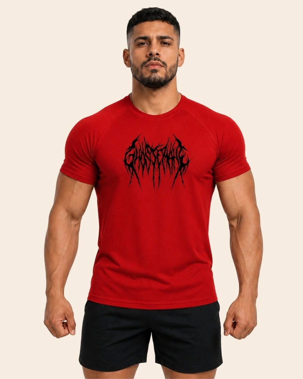 Camiseta Muscle Fit "Furia" Roja