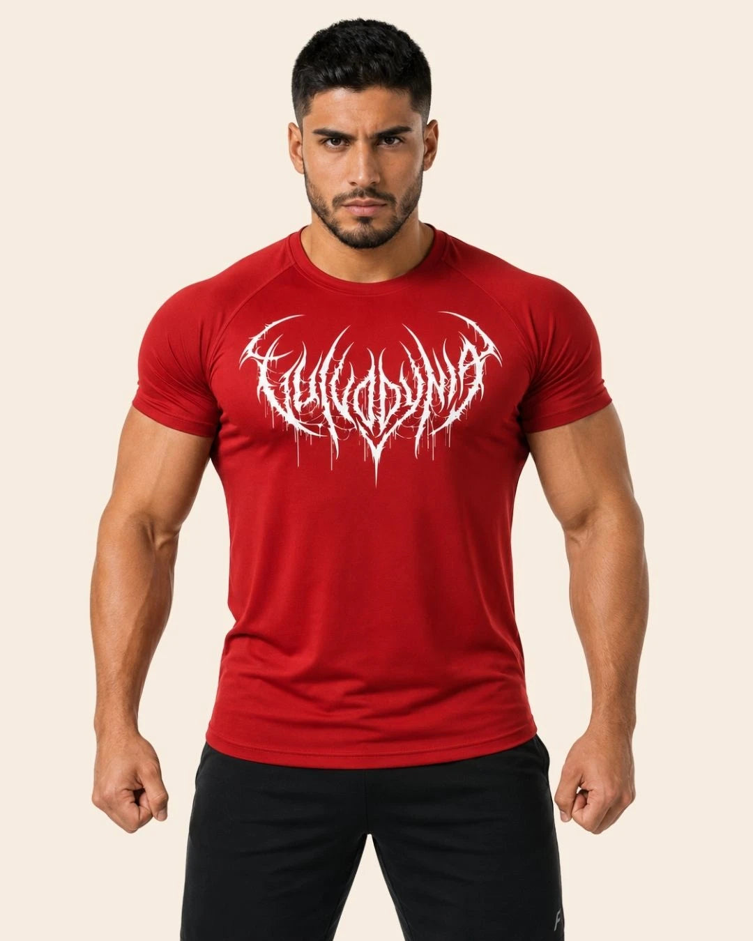 Camiseta Muscle Fit "Dominio" Roja