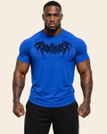 Camiseta Muscle Fit "Espectro" Azul Rey