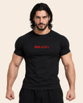 Camiseta Muscle Fit "God is Life" Negra