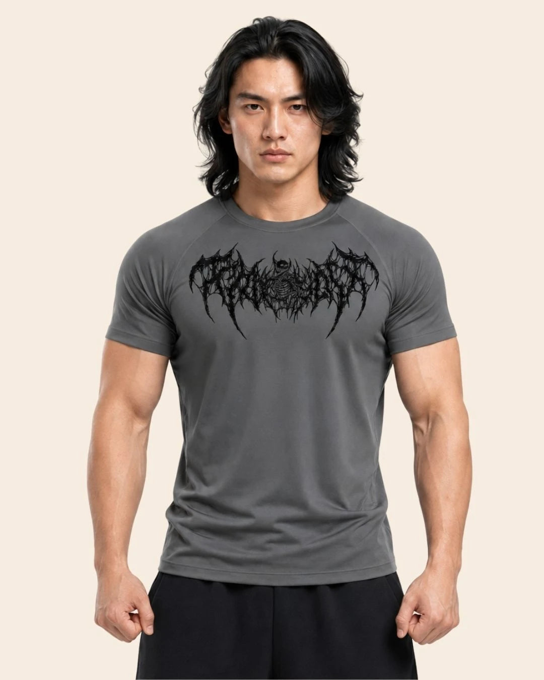 Camiseta Muscle Fit "Espectro" Gris