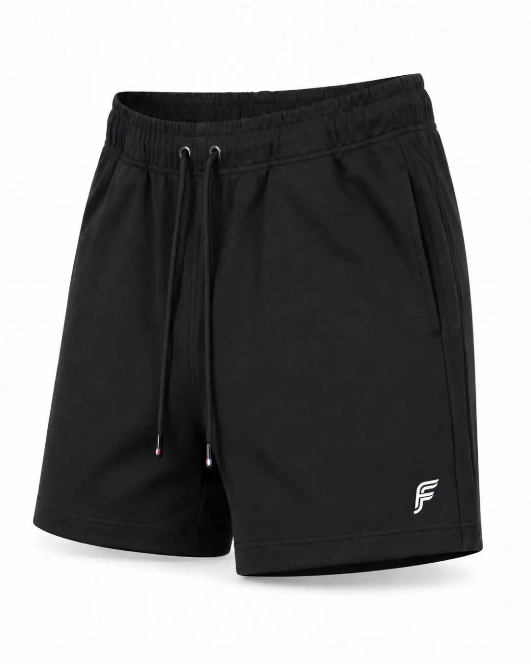 Pantaloneta Deportiva Negra en Burda Fría para Hombre