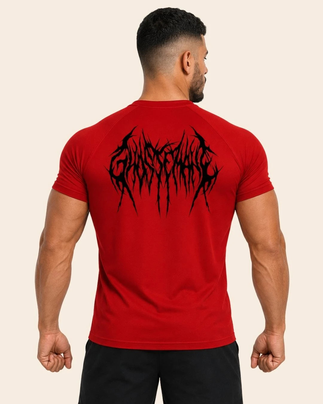 Camiseta Muscle Fit "Furia" Roja