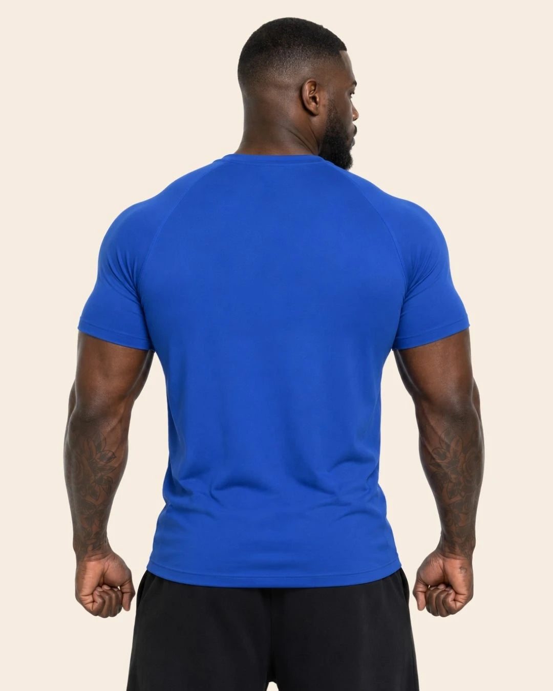 Camiseta Muscle Fit "Caos" Azul Rey