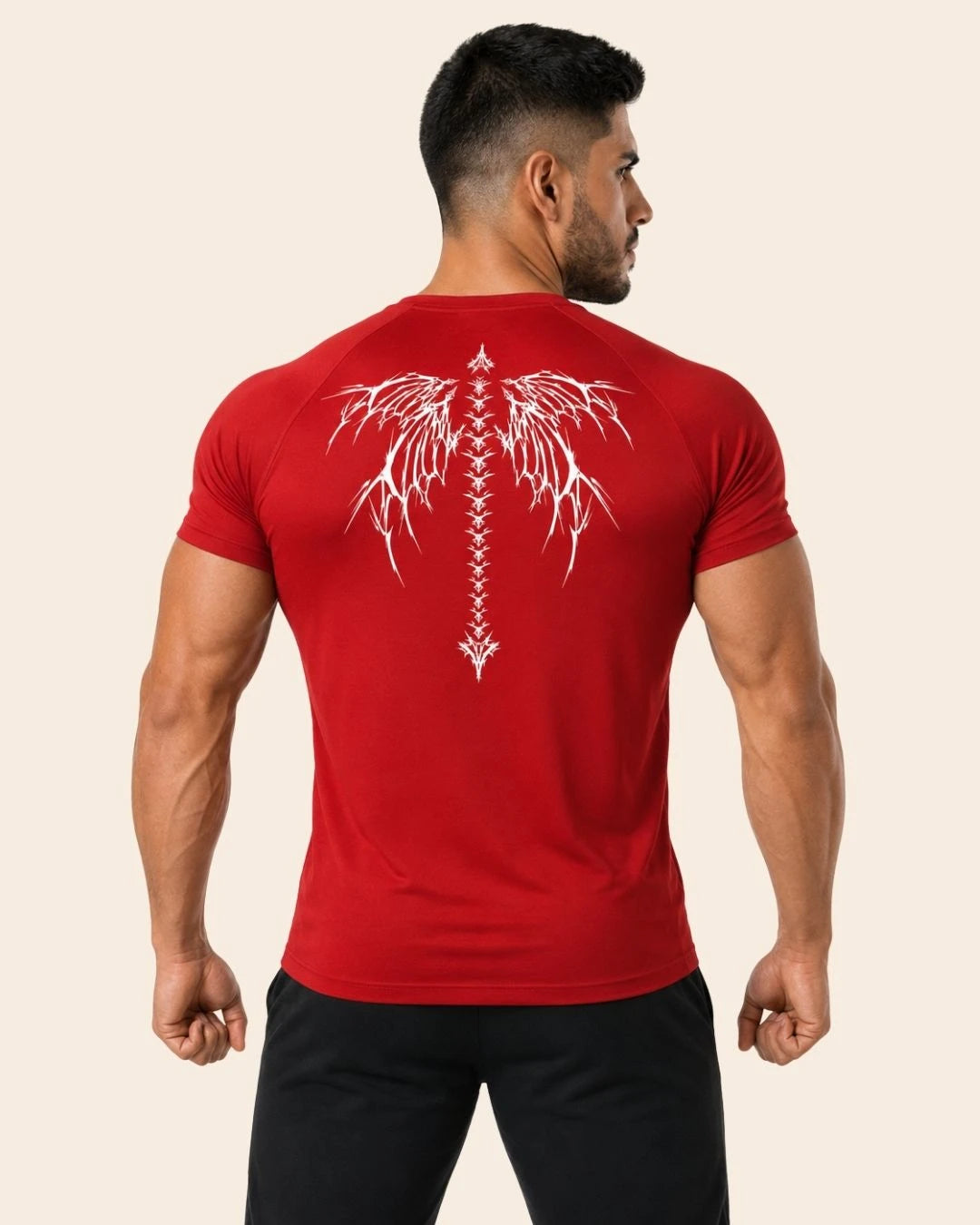 Camiseta Muscle Fit "Dominio" Roja
