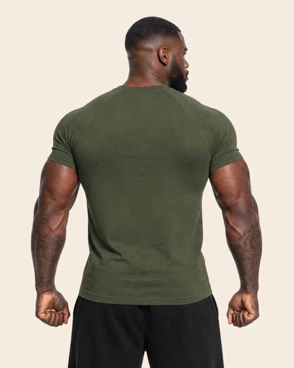 Camiseta Muscle Fit "Veneno" Verde Militar