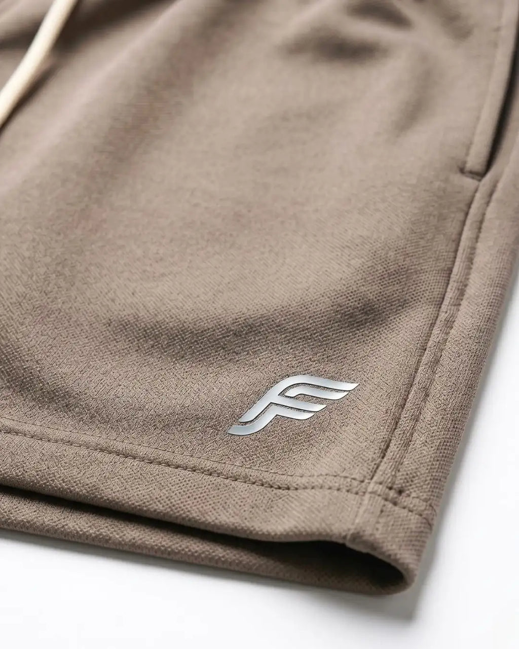 Pantaloneta Deportiva Beige en Burda Fría para Hombre