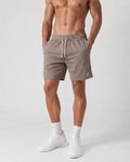 Pantaloneta Deportiva Beige en Burda Fría para Hombre