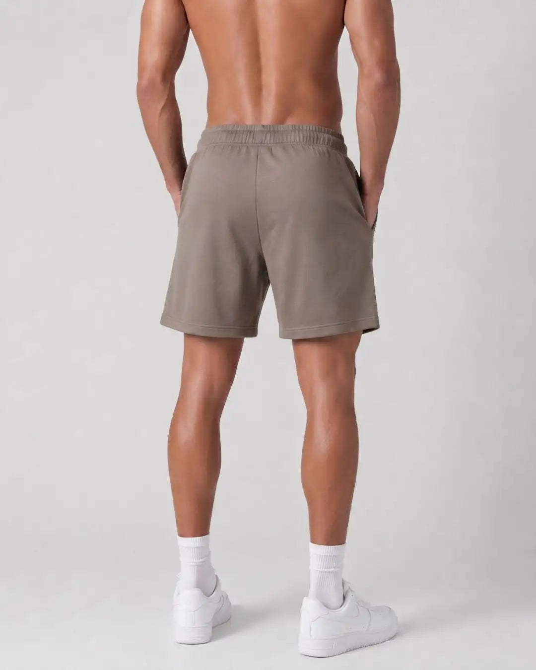 Pantaloneta Deportiva Beige en Burda Fría para Hombre